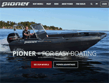 Tablet Screenshot of pionerboat.com